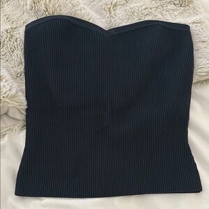 Babaton Forest Green Strapless Ribbed tube Top size M